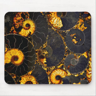 Golden Nautilus Mouse Pad