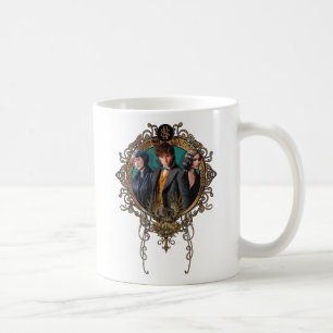 Golden Newt, Tina, and Leta Art Deco Portrait Coffee Mug