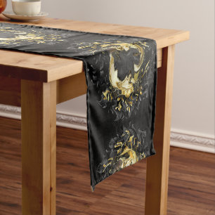 Golden Night Short Table Runner