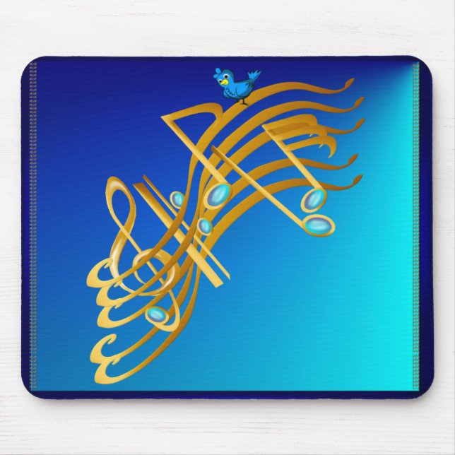 Golden Notes Mousepad (Front)