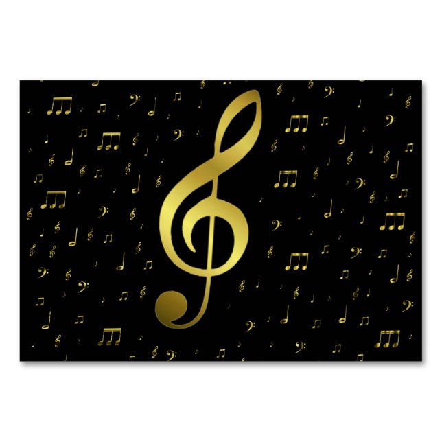 golden notes table number (Back)