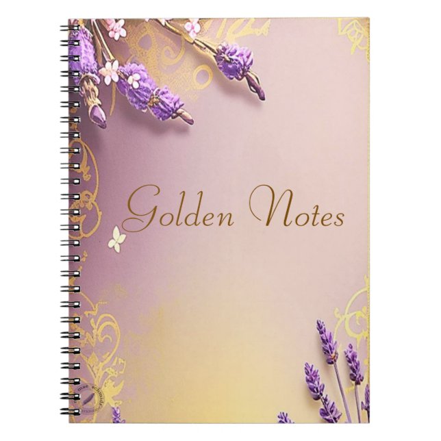 Golden Notes Vintage Schmidt Stationery Notebook (Front)
