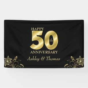Golden Numbers Anniversary Banner