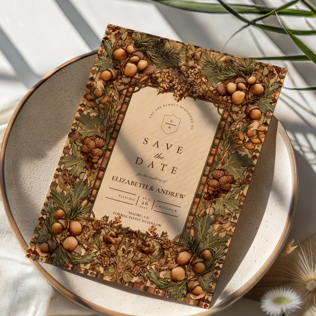 Golden Oak Forest Wedding Save The Date (Creator Uploaded)