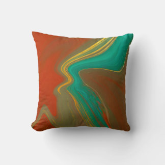 Golden Oasis – Emerald Green Terracotta & Gold Flu Cushion