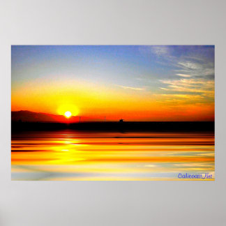 Golden Ocean Sunset Print