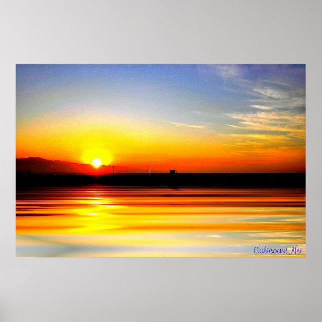 Golden Ocean Sunset Print (Front)