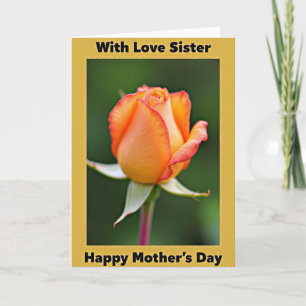 Golden Ochre Mothers Day Card