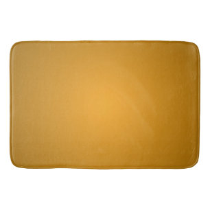 Golden Ochre Warm Tones Rustic Stylish Bath Mat