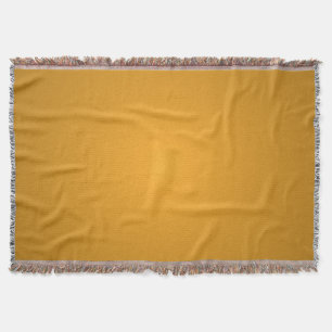 Golden Ochre Warm Tones Rustic Stylish Throw Blanket