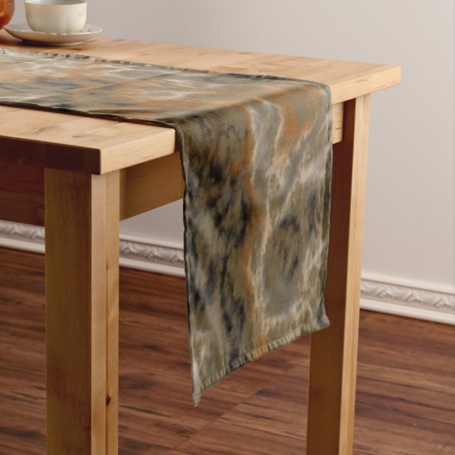 Golden Olive Marble  Medium Table Runner (In Situ)