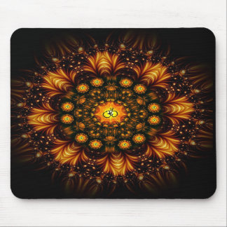 Golden Om Jewel Mouse Pad