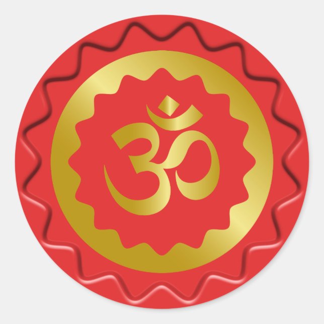 Golden Om Wax Seal (Front)