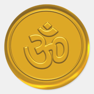 Golden Om Wax Seal
