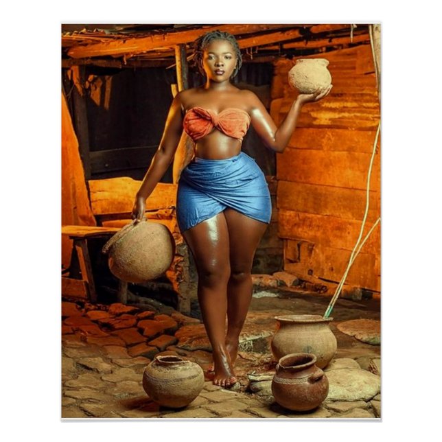 Golden on the Savannah Glossy Poster (Front)