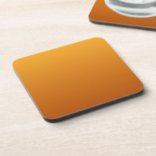 Golden Orange Burnt Orange Golden Brown Coaster