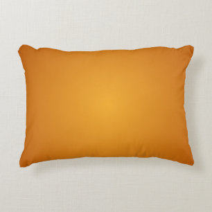 Golden Orange Burnt Orange Golden Brown Decorative Cushion