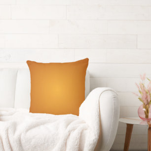 Golden Orange Burnt Orange Rustic Cheerful Cushion