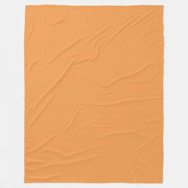 Golden Orange Fleece Blanket (Front)