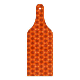 Golden Orange Honeycomb Hexagon Pattern Cutting Board