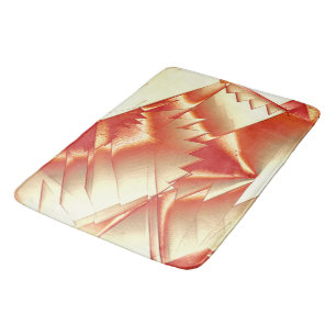 Golden orange to beige, extreme rough digitalised  bath mat