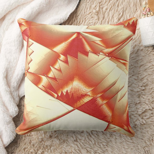 Golden orange to beige, extreme rough digitalised cushion (Blanket)