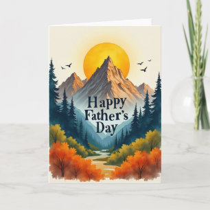Golden Orb Fathers Day Art Card