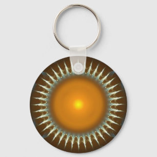 Golden Orb Key Ring