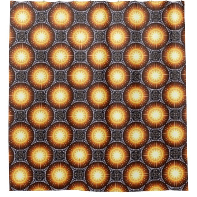 Golden Orb Tower Pattern 7220339 Shower Curtain (Front)