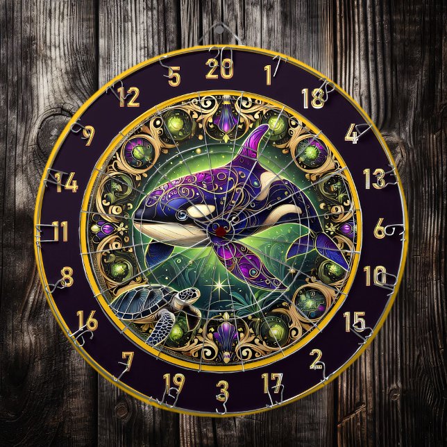 Golden Orca Turtle Lodge Wall Art Dartboard (Creator Uploaded)