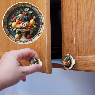 Golden Orchard  Ceramic Knob