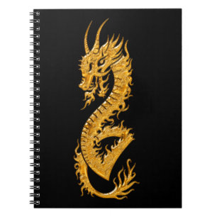 Golden oriental dragon 02 var notebook