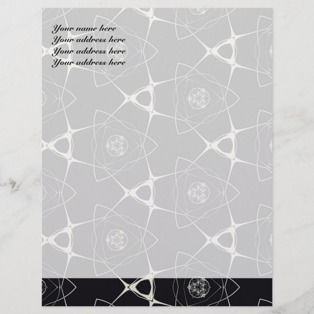 Golden Ornament Letterhead Template (Front)