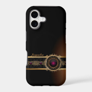 Golden Ornament Luxury  Purple Diamond Eye Name