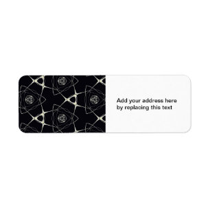 Golden Ornament Return Address Label
