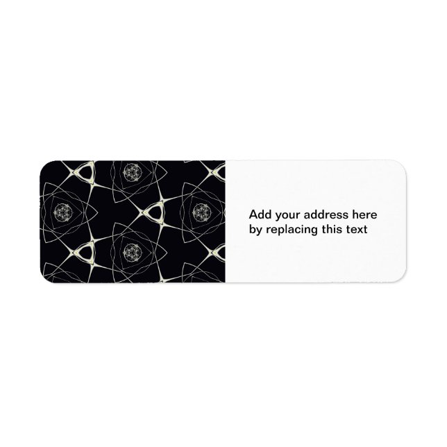 Golden Ornament Return Address Label (Front)