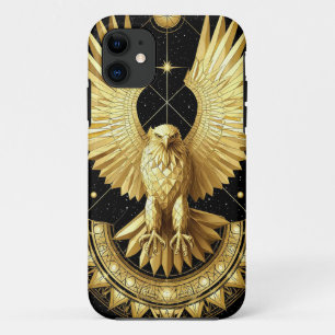Golden Ornamental Eagle iPhone 11 Case