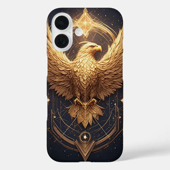 Golden Ornamental Eagle Case-Mate iPhone Case (Back)