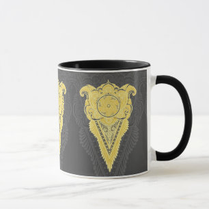 Golden Ornamental Flame Mug