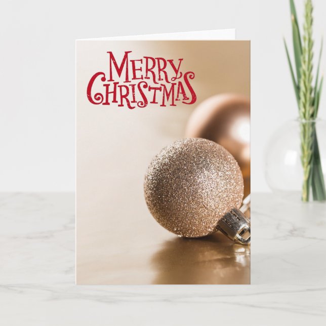 golden ornaments card (Front)
