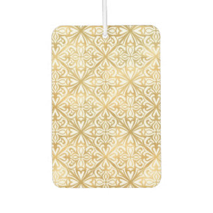 Golden Ornate Car Air Freshener