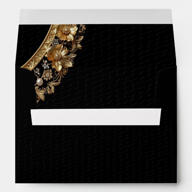 Golden Ornate Frame Envelope (Back (Bottom))