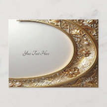 Golden Ornate Frame Postcard