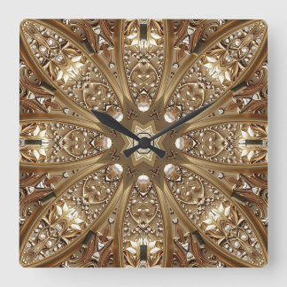 Golden Ornate Frame Wall Clock