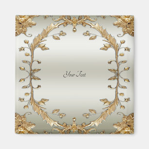 Golden Ornate Magnet