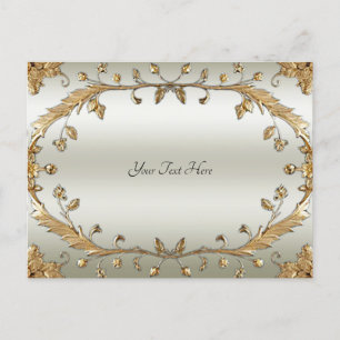 Golden Ornate Postcard