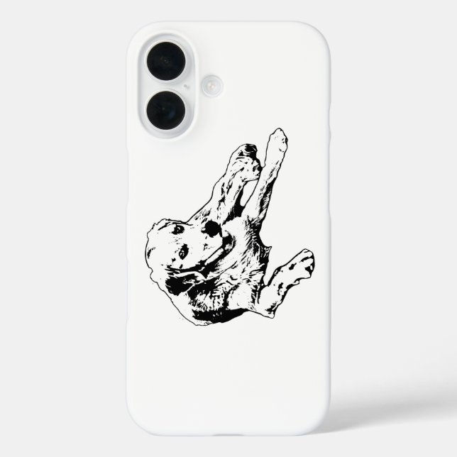Golden Outline Minimal Case-Mate iPhone Case (Back)