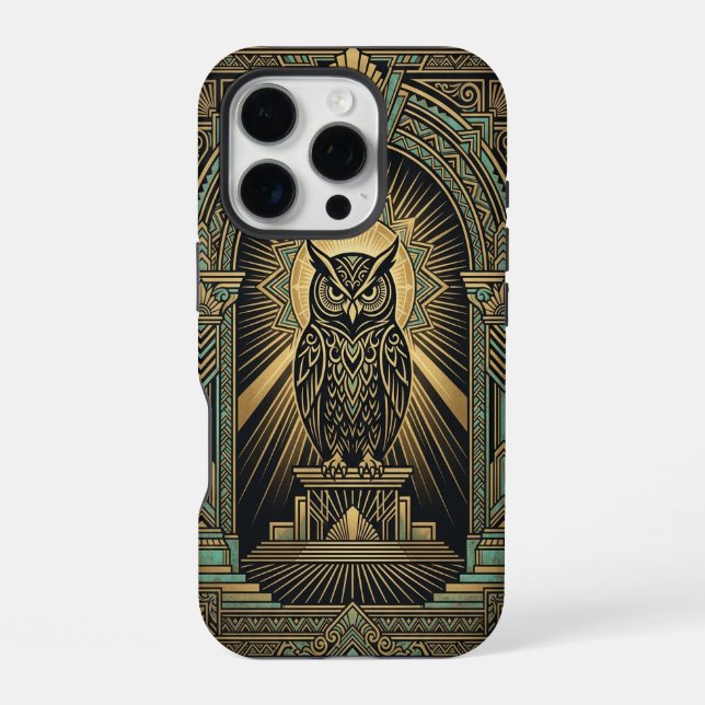 Golden Owl Guardian |  iPhone 16 Pro Case (Back)