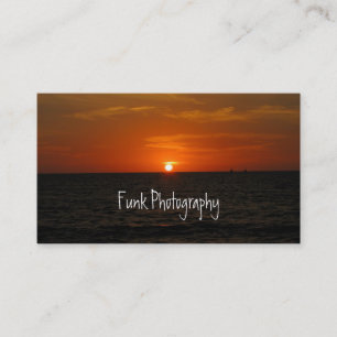 Golden Pacific Sunset Business Card