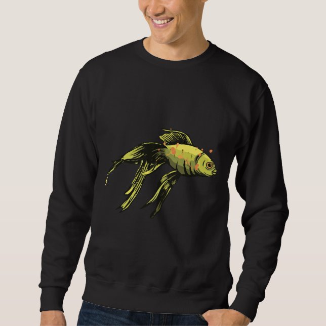 Golden Paint Fish Sweatshirt (Front)
